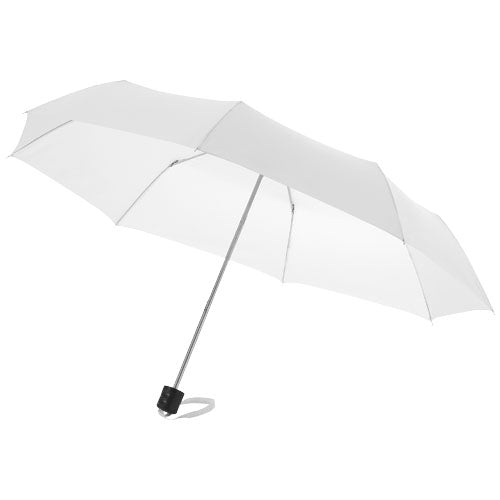 Ida 21,5" Kompaktregenschirm weiß, individuell bedruckbar, von Signalshop.de, Werbeartikel, Werbegeschenke.