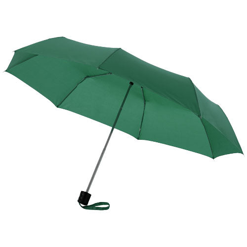 Grüner Ida 21,5" Kompaktregenschirm mit Segmenten, individuell bedruckbar, Signalshop.de Werbeartikel.