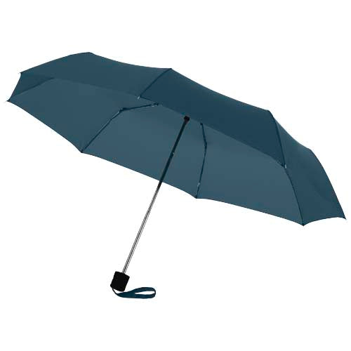 Ida 21,5" Kompaktregenschirm in Blau, individuell gestaltbar, ideal als Werbeartikel bei Signalshop.de