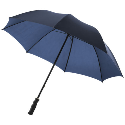 Blauer Zeke 30-Zoll Golfschirm mit schwarzem Griff von Signalshop.de, individuell bedruckbar. Werbeartikel, Werbegeschenke.