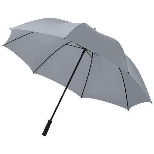 Grauer Zeke 30-Zoll-Golfschirm, individuell bedruckbar, ideal als Werbeartikel bei Signalshop.de