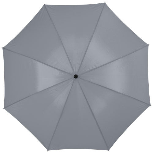 Zeke 30" Golfschirm in Grau, individuell mit Logo gestaltbar, ideal als Werbeartikel von Signalshop.de.