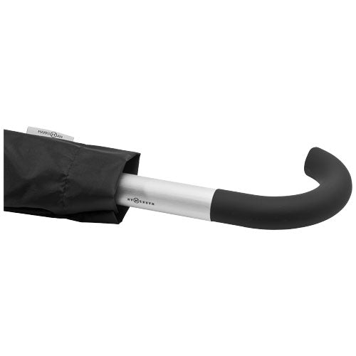 Schwarzer 23-Zoll-Arch Automatikregenschirm von Signalshop.de, individuell bedruckbar als Werbeartikel.