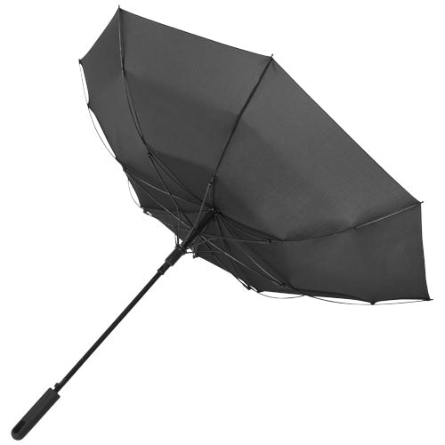 Noon 23" Automatik Sturmschirm in Schwarz, individuell mit Logo von Signalshop.de bedruckbar; Werbeartikel, Werbegeschenke.