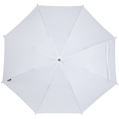Weißer Niel 23" Regenschirm aus recyceltem PET, individuell bedruckbar, Werbeartikel von Signalshop.de