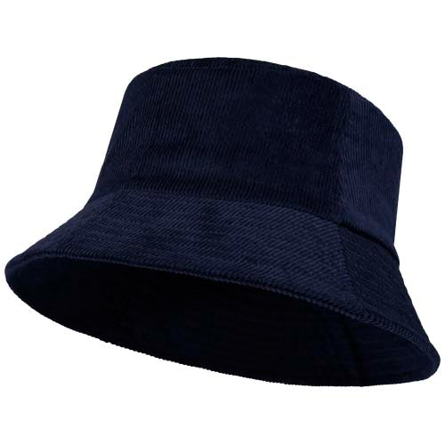 Blauer Howson Sonnenhut aus recyceltem Cord, individuell gestaltbar, Werbeartikel von Signalshop.de