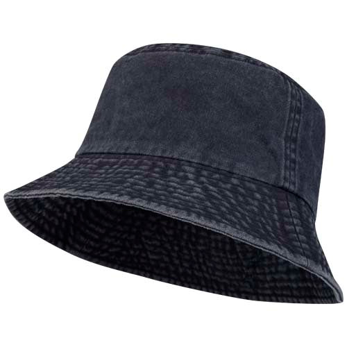 Mitica Sonnenhut aus recyceltem Material, dunkel, individuell bedruckbar, Werbeartikel von Signalshop.de