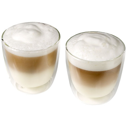 Boda 2er Medi Glas Set, doppelwandige Trinkgefäße für Kaffee, individuell bedruckbar, Signalshop.de Werbeartikel.