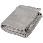 Graue Bay Plaid-Decke aus weichem Coral-Fleece, individuell gestaltbar mit Logo von Signalshop.de. Werbeartikel, Werbegeschenke, Werbemittel, Giveaway.