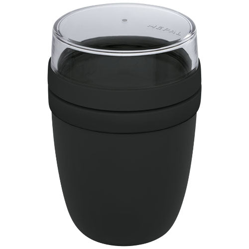 Mepal Ellipse Lunchpot in Schwarz, individuell mit Logo gestaltbar, ideal für Werbeartikel bei Signalshop.de.