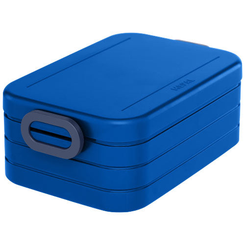 Blaue Mepal Take-a-break Lunchbox Midi, individuell bedruckbar, erhältlich bei Signalshop.de, Werbeartikel, Giveaway.