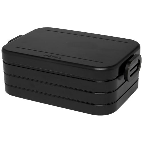 Schwarze Mepal Take-a-break Lunchbox Midi, individuell mit Logo bedruckbar, Signalshop.de Werbeartikel.