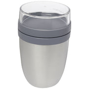 Mepal Ellipse Thermo-Lunchpot aus Edelstahl, grau, individuell bedruckbar, Signalshop.de Werbeartikel.