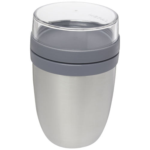 Mepal Ellipse Thermo-Lunchpot aus Edelstahl, grau, individuell bedruckbar, Signalshop.de Werbeartikel.