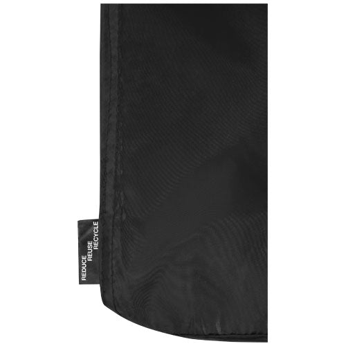 Schwarze Willow GRS RPET Polar Fleece Decke von Signalshop.de, individuell gestaltbar, ideal als Werbeartikel oder Giveaway.