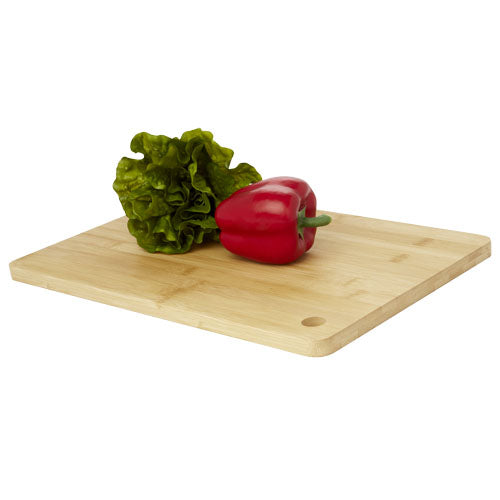 Harp Schneidebrett aus Bambus mit Paprika und Salat, individuell gestaltbar, Signalshop.de Werbeartikel, Werbegeschenke, Werbemittel, Giveaway.