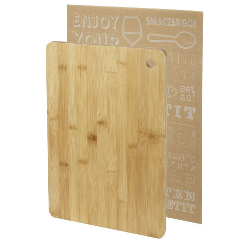 Harp Schneidebrett aus Bambus, individuell mit Logo gestaltbar, ideal als Werbeartikel bei Signalshop.de.