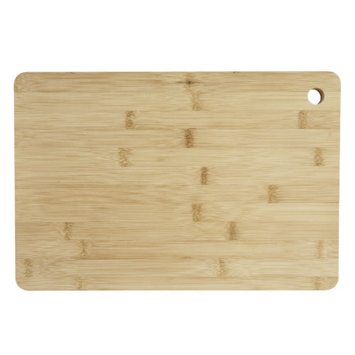 Harp Schneidebrett aus Bambus, rechteckig, mit Loch, individuell gestaltbar, Signalshop.de Werbeartikel.