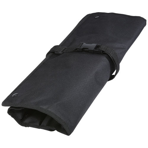 5-teiliges Grillset in schwarzer Tasche aus Bambus, individuell bedruckbar, von Signalshop.de. Werbeartikel, Werbegeschenke, Giveaway.