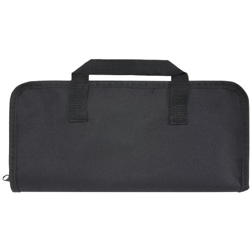 Gratar 5-teiliges Grillset in schwarzer Tasche, individuell gestaltbar, erhältlich bei Signalshop.de Werbeartikel.