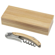 Carmenier Kellnermesser aus Holz und Metall mit Korkenzieher in Box, individuell gestaltbar, Signalshop.de Werbeartikel, Werbegeschenke, Werbemittel, Giveaway.