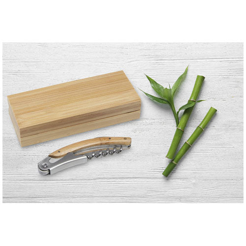 Carmenier Kellnermesser aus Holz in Box, individuell gestaltbar, wein zubehör bei Signalshop.de Werbeartikel, Werbegeschenke.