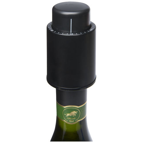 Sangio Weinverschluss in Schwarz, individuell gestaltbar, Wein-Stopfen von Signalshop.de; Werbeartikel, Werbegeschenke, Werbemittel, Giveaway.