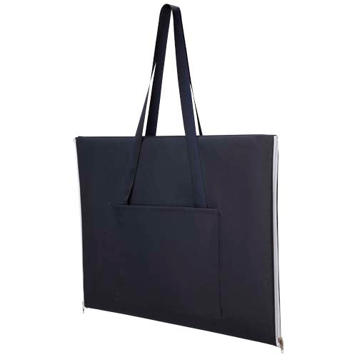 Laytote Picknickdecke in Schwarz, faltbar mit Tragegriffen, individuell bedruckbar, von Signalshop.de Werbeartikel.