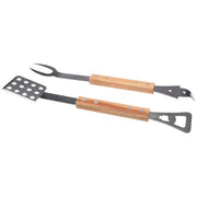 Fajro Grillset aus Holz und Metall, individuell gestaltbar mit Logo, ideal als Werbeartikel von Signalshop.de.