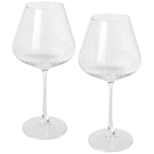 Rosso 2-tlg. Weinglas Set aus Glas, individuell mit Logo gestaltbar, ideal als Werbeartikel von Signalshop.de