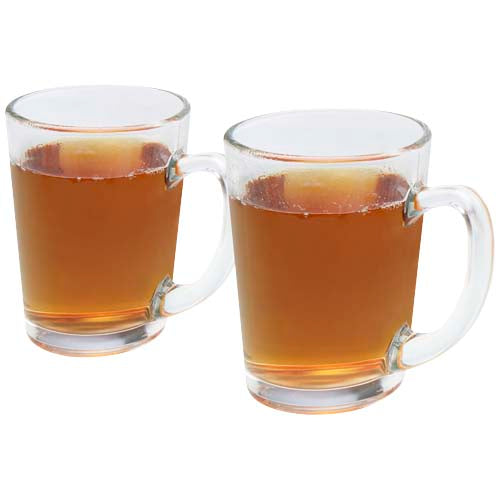 Zeni 2-tlg. Teeglas Set aus klarem Glas, individuell gestaltbar mit Logo, verfügbar bei Signalshop.de für Werbeartikel.
