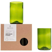 Grüne recycelte Trinkgläser von Originalhome, 280 ml, individuell gestaltbar, Signalshop.de, Werbeartikel.
