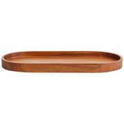Originalhome Holztablett oval, braun, aus Holz, individuell gestaltbar mit Logo, Signalshop.de Werbeartikel