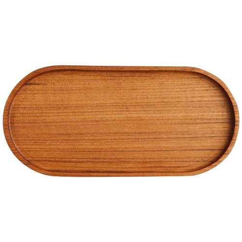 Originalhome Holztablett aus Holz, oval, geeignet für individuelles Logo, Signalshop.de Werbeartikel.