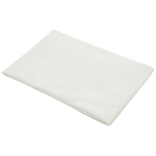 Weißes Lucas RPET Sporthandtuch 50 × 100 cm, individuell bedruckbar, Signalshop.de Werbeartikel, Werbemittel.