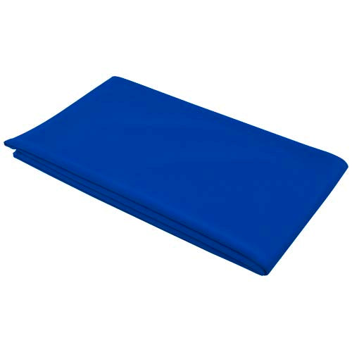 Blaues Lucas RPET Sporthandtuch 70×140 cm, individuell bedruckbar, ideal als Werbeartikel bei Signalshop.de