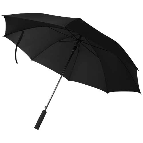 Schwarzer Ibi 27" Regenschirm von Signalshop.de, individuell mit Logo bedruckbar. Werbeartikel, Werbegeschenke.
