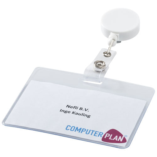 Lech Rollerclip in Weiß, individuell bedruckt, idealer Werbeartikel von Signalshop.de als Giveaway.