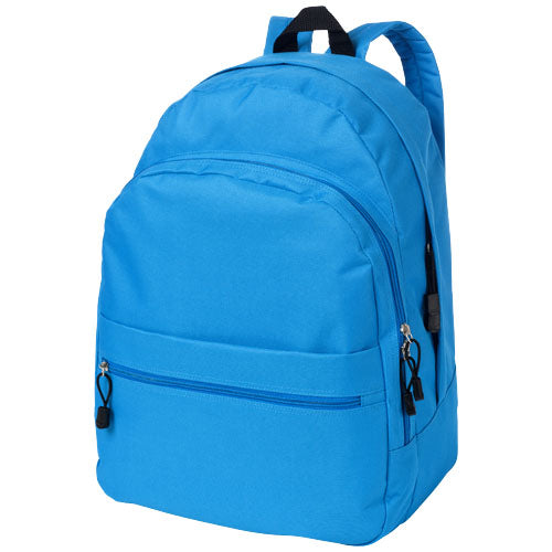 Blauer Trend Rucksack 17L von Signalshop.de, individuell bedruckbar, ideal als Werbeartikel oder Giveaway.
