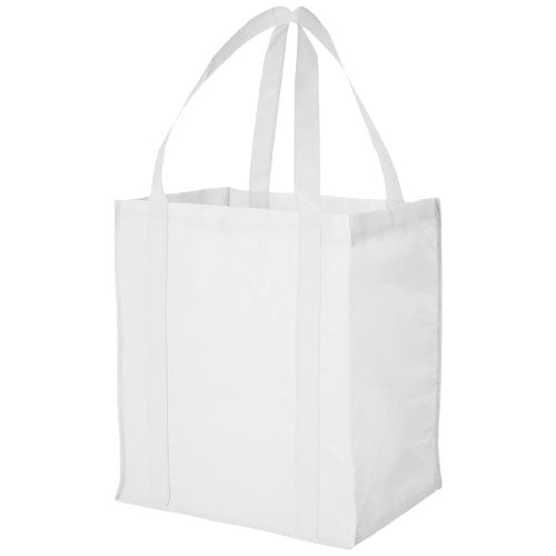 Weiße Liberty Non Woven Tragetasche 29L von Signalshop.de, individuell bedruckbar, ideal als Werbeartikel, Werbegeschenke.