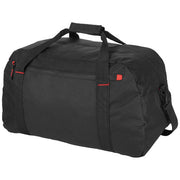 Schwarze Vancouver Reisetasche 35L aus Nylon, individuell mit Logo bedruckbar, bei Signalshop.de, Werbeartikel.