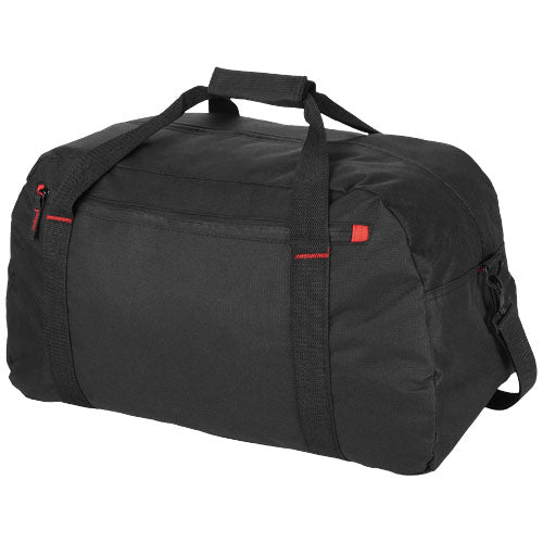 Schwarze Vancouver Reisetasche 35L aus Nylon, individuell mit Logo bedruckbar, bei Signalshop.de, Werbeartikel.