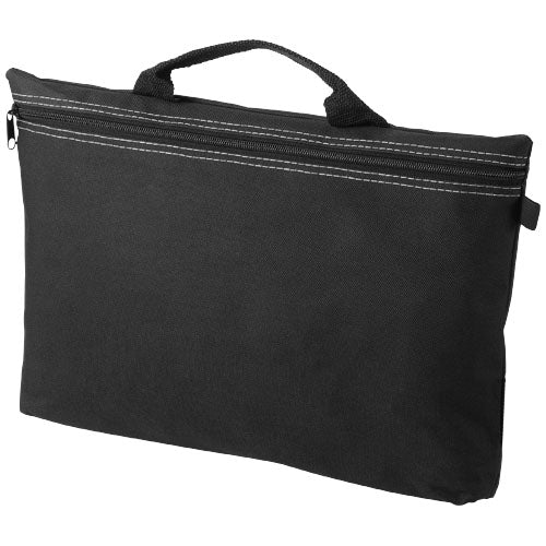 Schwarze Orlando Konferenztasche 3L mit Griff, individuell mit Logo bedruckbar. Signalshop.de Werbeartikel.