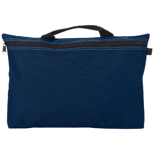 Blaue Orlando Konferenztasche 3L aus Stoff mit Reißverschluss, individuell mit Logo bedruckt bei Signalshop.de, ideal als Werbegeschenk.