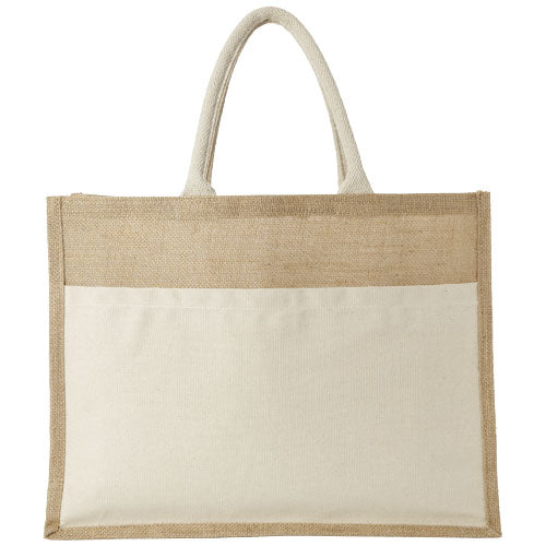 Mumbay Jute Tragetasche 18L aus Baumwolle von Signalshop.de, individuell bedruckbar, Werbeartikel, Werbegeschenke.