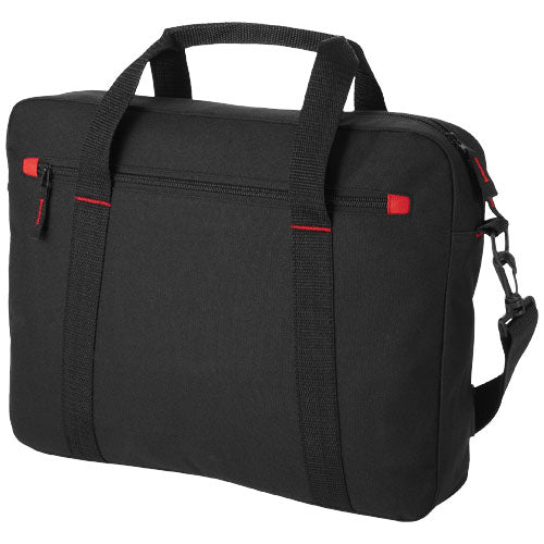 Vancouver 15,4" Laptop-Konferenztasche in Schwarz von Signalshop.de, individuell bedruckbar, ideal als Werbeartikel.