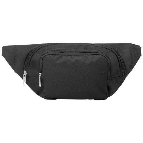 Schwarze Santander Gürteltasche aus Textil, individuell mit Logo bedruckbar, bei Signalshop.de als Werbeartikel erhältlich.