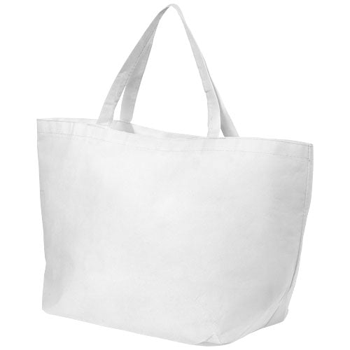 Weiße Maryville Non Woven Einkaufstasche 28L, individuell mit Logo bedruckbar, Signalshop.de Werbeartikel.