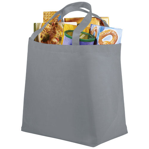 Graue Maryville Non Woven Einkaufstasche 28L von Signalshop.de, individuell bedruckbar, ideal als Werbeartikel.