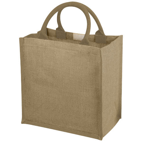 Chennai Jute Tragetasche 16L in Naturfarbe, individuell mit Logo bedruckbar, von Signalshop.de; Werbeartikel.